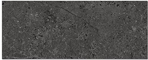Panorama Frente de Cocina Adhesivo Piedra Gris 40x200 cm - Vinilo Protector de Pared para Salpicaduras – Revestimiento Autoadhesivo 2 mm – Cenefa Decorativa Resistente al Calor y Agua