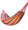 Tragbare Hängematte Outdoor-Hängematte Home Travel Swing Canvas Stripe Hang Bed Hängematte Garten Sport für Wandern, Camping, Klettern, Picknick und Garten (280*150cm, Rot)