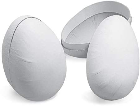 Nestler Bastel - Ostereier - Basteleier zum Befüllen - handgemachte Eier aus Pappe - Verschiedene Sets - liebevolles Ostergeschenk - Osterei (11 cm, 3)