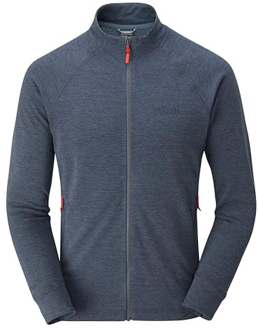 Rab Herren Nexus Jacke - Leichter Fleece-Mantel zum Wandern, Trekking, Klettern, stahl, L