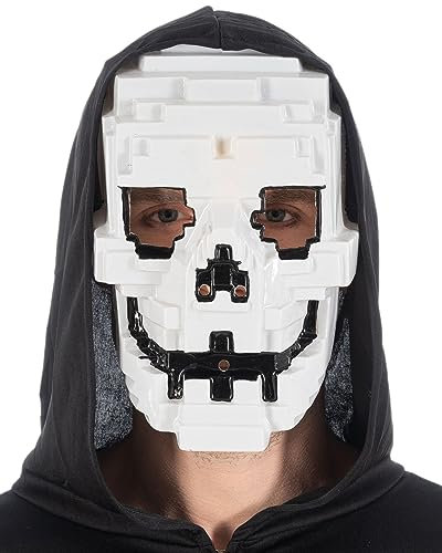 Chaks Halloween Maske Gamer Totenkopf | Weiß Schwarz