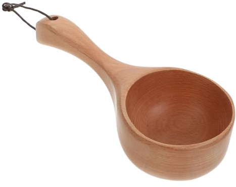 Healifty 1 Pc Ciotola di Legno Cucchiaio Detentore d'Acqua Stoviglie per La Casa Paletta per L'acqua Fornitura Cucina Ciotola per La Cena FEBE Un Pezzo