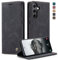 KZB Funda para Samsung Galaxy S24 5G Cuero Premium Fundas con Tapa Libro Móvil Flip Case Protección Ranura Tarjeta Soporte Magnético Carcasa para Samsung Galaxy S24 6,2'' - Negro
