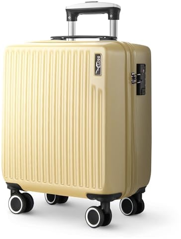 LUGG 15 Inch Vacay Cabin Case - 45x36x20 cm, Airline Approved Carry On Suitcase, ABS Lightweight, Water Resistant Hard Suit Cases with 360° Spinner Wheels, Carry On Bag with TSA Indent Lock