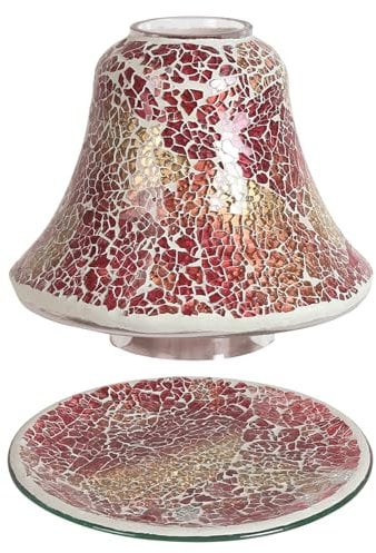 Aroma Red & Gold Crackle Shade & Tray