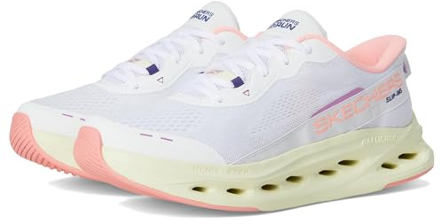 Skechers Damen MAX Cushioning Glide-Step Caledonia Sneaker, White, 40 EU