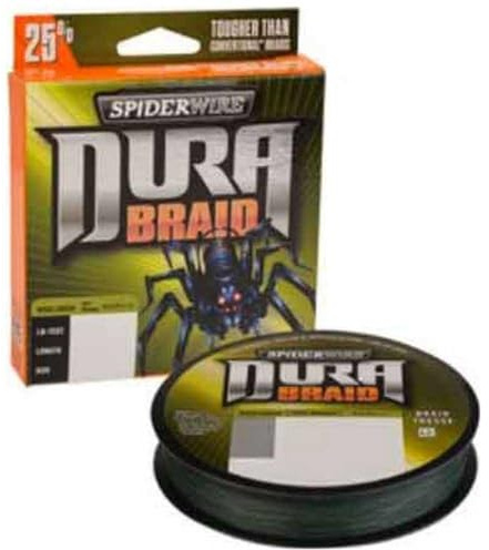 SpiderWire DURA Braid, Angelschnur, Superline, Raubfischangeln, Hecht, Barsch, Zander, Forelle, Unisex, Moosgrün, 0.19mm | 16kg | 35.2lb | 3000yd