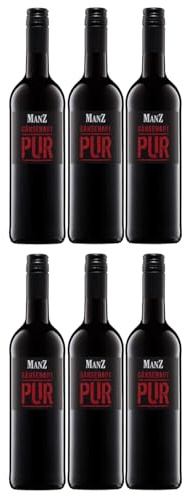 Weingut Manz Rotweincuvée Gänsehaut Pur trocken Deutschland inkl. FeinWert E-Book (6 x 0,75l)