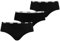 PUMA 3er Pack Damen Unterwäsche Unterhose Pantys Slips Iconic Hipsters, Farbe:Schwarz, Wäschegröße:XL, Artikel:-200 Black