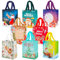 8 Stück Weihnachtstüten, kleine Geschenktüten Weihnachten mit Griff, Wiederverwendbare Weihnachtsgeschenktüten, Vliesstoff Tragetasche für Weihnachtsgeschenke Party-Leckerli-Tüte (21 x 26 x 12 cm)