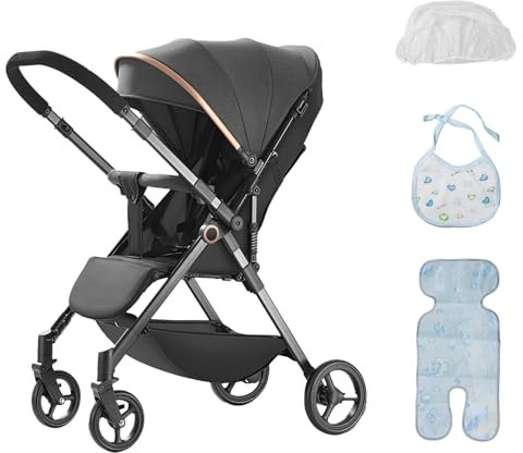Travel Systems 3 In 1 Kinderwagen Mit Autositz, Kinderwagen 3 In 1 Mit Autositz, Kinderwagen, Kinderwagen füR Neugeborene, Babyschalenbezug, Kinderwagen, Kinderwagen & Kinderwagen (Gentleman Grau)