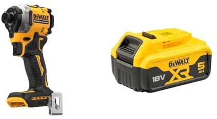 DEWALT DCF850N-XJ 18V XR Brushless Compact Impact Driver - Bare Unit + DEWALT Battery