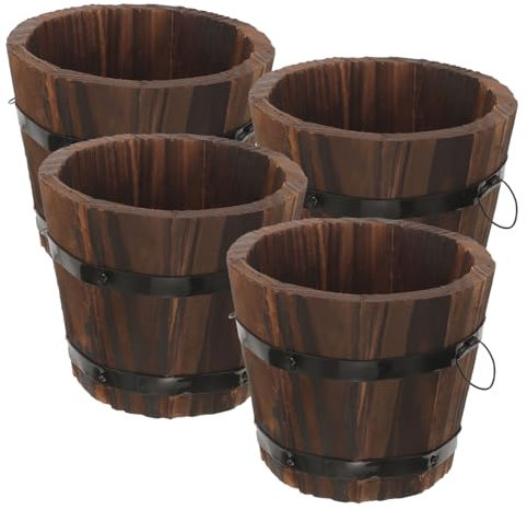 Happyyami 4stücke Pflanztopf Für Pflanze Anzuchttopf Aus Stabilem Material Und Hydrokultur-blumentopf Kleiner Pflanztopf Für Terrasse Und Garten