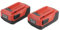 Batterie d'alimentation B22 22 V 5,0 Ah les outils électriques sans fil compatible avec Hilti 18 V 21,6 V 22 V. Compatible avec la batterie 22 V.(2pcs)