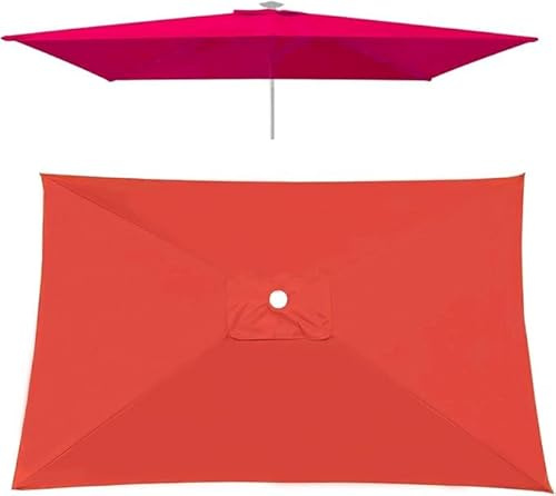 Generisch Rechteckig Sonnenschirm Ersatzbezug, Quadrat Sonnenschirm Stoff Ersatz, Quadrat Gartenschirm Ersatzbezug, 4/6/8 Rippen, Wasserdicht & UV-beständig, Für Garten Terrasse Hof
