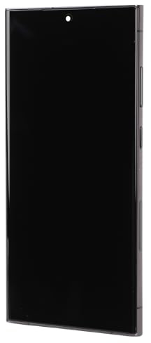ZJchao Écran de Remplacement pour S23 Ultra 5G SM S918U, écran Tactile Numériseur avec Capteur d' Digitales et Cadre, Compatible pour Le Modèle S918U