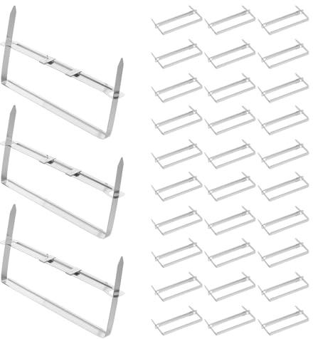 SMASOLO 50pcs Metal Paper Fasteners with 2 Prong Double Hole Design, 3.5 Inch Capacity, Silver Iron Clips Prevent Papers from Shifting, for Office Supplies and Document Storage