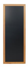 SECURIT - Lavagna da Parete Lunga - Per Pennarelli a Gesso Liquido - Per Bar, Ristoranti, Pub, Negozi - Cornice in Legno Duro - 56x150cm - Colore Teak