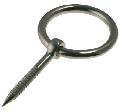 ARBO-INOX® - Holzschraube - Ringschraube - Edelstahl A4 - mit Ring - 6 x 55mm
