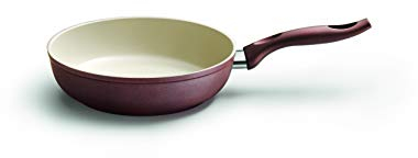 Kelomat, 3527-365, Pfanne rund 24cm, CERAMIC INDUCTION BRAUN, Durchmesser 24 cm, Edelstahl, Keramikbeschichtung, braun
