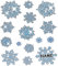 alles-meine.de GmbH 14 TLG. Set Fensterbilder mit Glitzer Effekt - Schnee & Schneeflocken - incl. Name - statisch haftend - selbstklebend + wiederverwendbar/Weihnachten -..