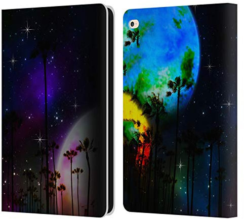 Head Case Designs Offizielle Haroulita Laguna So Cal Fantasy 4 Leder-Wallet-Hülle Kompatibel mit Apple iPad Air 2 (2014)