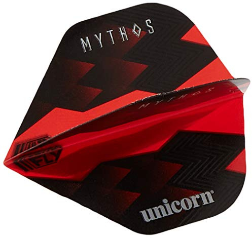 Unicorn Ultrafly Dart-Flights, Mythos, Hydra Red Design, Ultra-strapazierfähiges 100 Mikron Polyester PET, Standard-Plus-Form