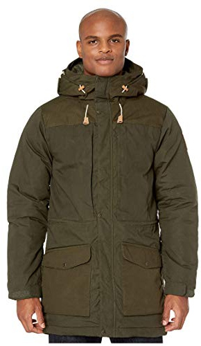 Fjällräven Herren Singi Wool Padded Parka, Deep Forest, XXL