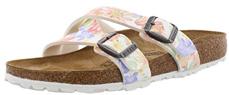 Birkenstock Women's Mules Yao Balance Birko-flor Black Varnish Sandals White Size: 7 UK