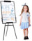 Chevalet de Conférence - avec Trépied Réglable en Hauteur, 60 x 90 cm, Magnétique, Effaçable,Tableaux blancs-Tableau Blanc sur Pied, pour Enfants, Adultes