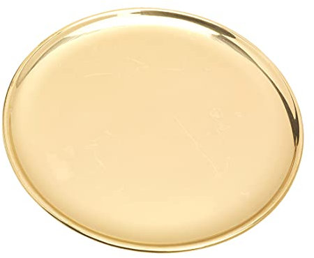 NKlaus Modern Kerzenteller Ø17cm Messing Gold Hochglanz poliert Untersetzer Dekoration 10576