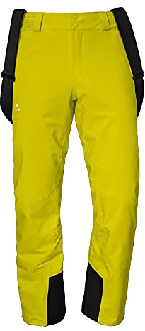 Schöffel Herren Weissach M, wasser- und winddichte Skihose, warme Schneehose mit Schneefang und Verstärkung gegen Skikantenschläge, sulphur spring, 56