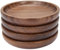 Maprial Holzuntersetzer für Getränke, 4 Stück, 10.2 cm, Holz-Getränkeuntersetzer, 100% natürliche Walnuss-Untersetzer für Einweihungsgeschenke für neues Zuhause, Büro, Bartisch, Jede Art von Tasse