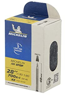 MICHELIN A3 Airstop Camera d'aria Unisex Adulto, Noir, 48 mm
