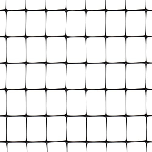 Tenax Aviary 1,50x200 m schwarz, Kunststoffumzäunung, Umzäunungsgitter, Gehege für Haus- und Nutztiere, landwirtschaftliche Umzäunung, Maulwurfgitter