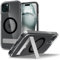 Spigen Ultra Hybrid S MagFit for iPhone 15 Case, [Military Grade Shockproof] [Long Lasting Clarity] MagSafe Phone Cover - Black