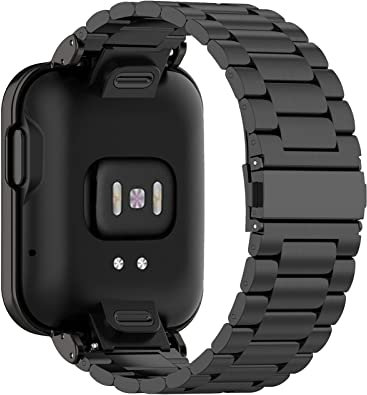 Correas compatibles con Xiaomi Mi Watch Lite/Redmi Watch, correa de metal de acero inoxidable de repuesto para Xiaomi Mi Watch Lite/Redmi Watch, Metal