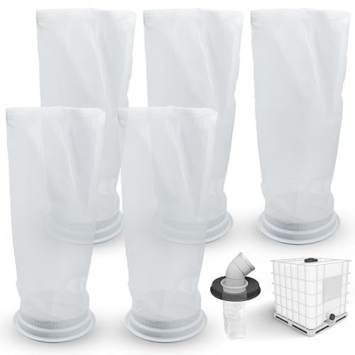 GZhaimai 5 pezzi IBC filtro di copertura, può essere lavato filtro IBC per prodotti chimici, farmaceutici, contraccettivi, alimenti e altre industrie ecc