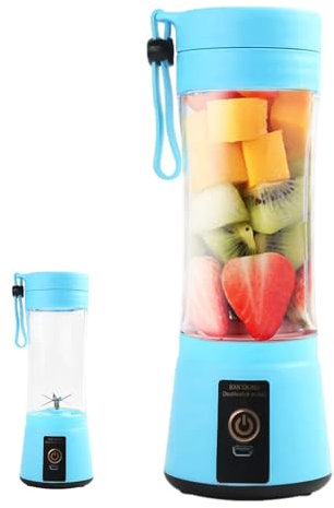 Fukamou Presse-Agrumes, mixeur Portable - Mélangeur électrique Portable de 400 ML - Presse-Agrumes à Nettoyage Automatique avec mélangeur Anti-Fuite pour Voyage, Maison, école, Camping