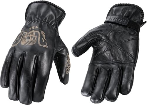 Rokker Tattoo Ape Motorrad Handschuhe, schwarz, L