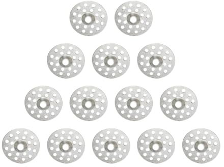 Lot de 100 rondelles en métal de 25 mm pour réparation murale, plâtre, cloison sèche, boutons de plâtre pour plafond et cloison sèche