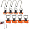 YANINEE 8 Stück Airlineschiene Fitting Zubehör Set Enthält 4 x Haken und 4 x Single Endbeschlag, Airline Schienen, Zurrschienen