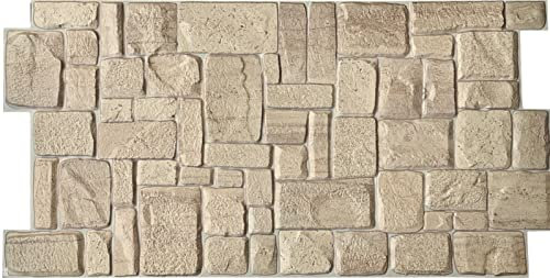 EURODECO | Pannelli decorativi da parete 3D 6 m² effetto pietra, 15 pezzi, pannelli da parete, rivestimento murale, pannelli da soffitto, rivestimento in PVC/tatuaggio da parete, imitazione piastrelle