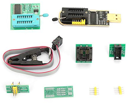 ZAWELIYO CH341A USB-Programmierer SOP8 Testclip-Adapter Schnelle Programmierung, Stabil und Zuverlässig für 24 25 Series Flash