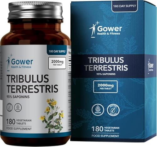 GH Tribulus Terrestris, 180 Tabletas, 2000mg Extracto 20:1 | 2000mg de Tribulus de Extracto 20:1 | Suplemento para Hombres y Mujeres | Sin OGM, Gluten ni Alérgenos | Hecho en el RU