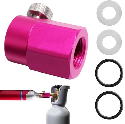 AVCXEC CO2 Refill Quick Adapter, CO2 Zylinder Quick Connect Adapter Kompatibel mit SodaStream Duo, Crystal 3.0, Gaia, Art, Terra, CO2 Flaschen Umfülladapter für Anschluss W21.8-14 CO2 Flasche
