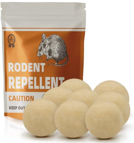 QYLOXU Rodent Repellent, Mouse Repellent Outdoor/Indoor, Rat Repellent Peppermint Oil for Rodent Control, Great Alternative to Ultrasonic, Mice Repellent, Keep Mice Away for House/Car/RV, 8 Pack