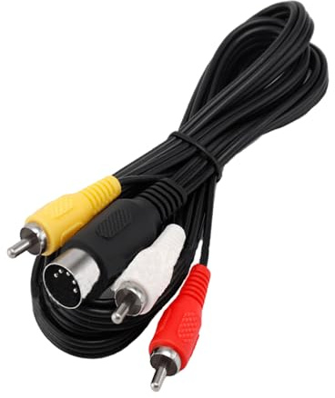 CHILDMORY Compatible avec câble TV composite AV audio vidéo 1,8 m pour Genesis 1 MK1601 première version 16 bits