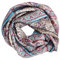 Petite Folie Damen Seidenschal, Orient Flower Blue, 180x50cm