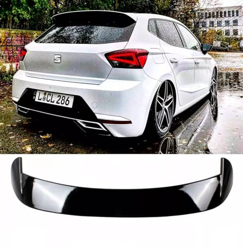 For Auto Perfectionists UK Rear Roof Spoiler Compatible With SEAT Ibiza 5dr MK5 6F 2017-2022 Cupra Look ABS Carbon Fibre